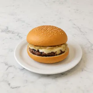 Hamburguesa con queso y cebolla