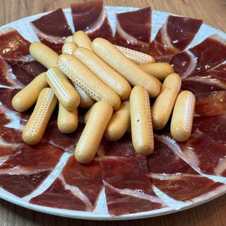 Jamón ibérico 100 % bellota de Monesterio ( 100 gr )