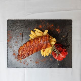 Costillar Americano Con Papas