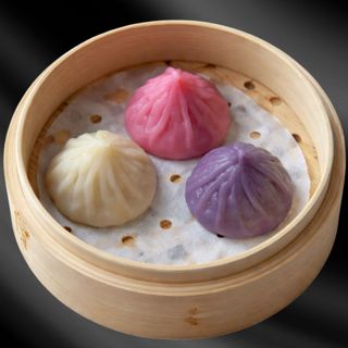 Xiaolongbao cerdo iberico con trufa(3 uds.Morado)