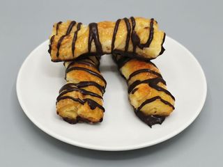 Lazo de hojaldre chocolate