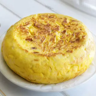 Tortilla De Espinacas, Cebolla Y Queso