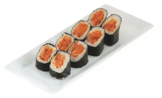 Maki salmón picante (8 pzs.)