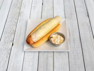 Big hot dog con queso
