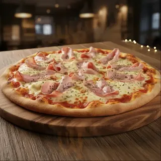 Pizza Jamon de Pollo (Halal) Mediana/Familiar