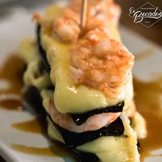 Milhojas de berenjena