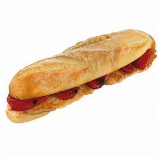 Bocata de pollo y piquillo