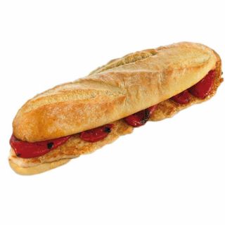 Bocata de pollo y piquillo