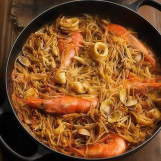 Fideuá Con Alioli Para Dos Personas