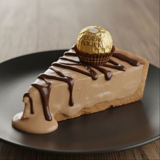 Tarta casera  de queso fundente con FERRERO ROCHE