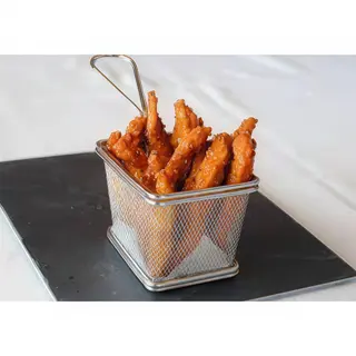 Fingers de pollo con salsa miel y mostaza