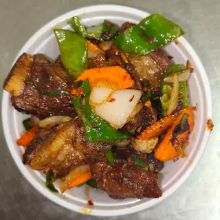 Costillas con sal y pimienta