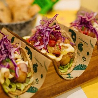 Taco de camarón (gamba)
