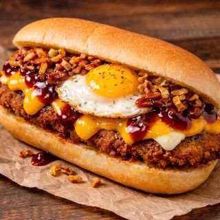 Bocadillo De Milanesa Bbq