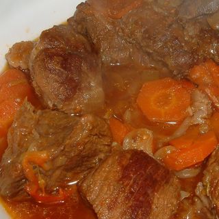 Ternera picante con zanahorias