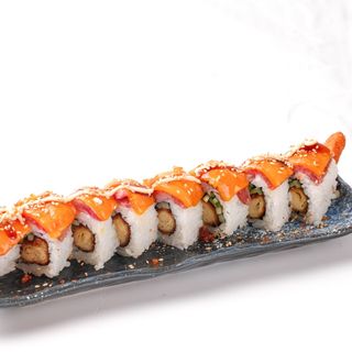 13A .- Pollastre arrebossat, cogombre, wagyu i cheddar(8uds)