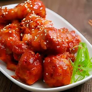 54. Pollo frito sabor dulce picante