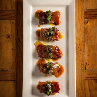 Dados de picanha de ternera a la brasa