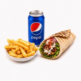 Menú Rollo Kebab De Ternera