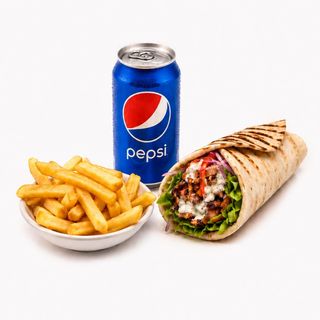 Menú Rollo Kebab Mixto