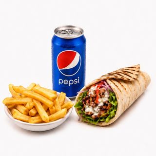 Menú Rollo Kebab De Pollo