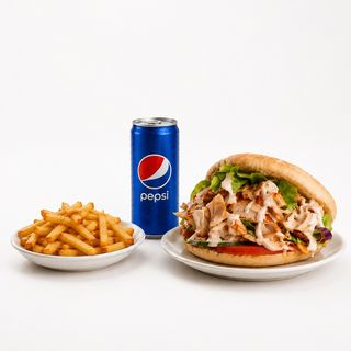 Menú Pita Kebab De Ternera