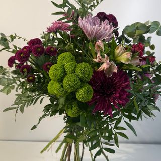 Ramo Rosa y Verde Tamaño S