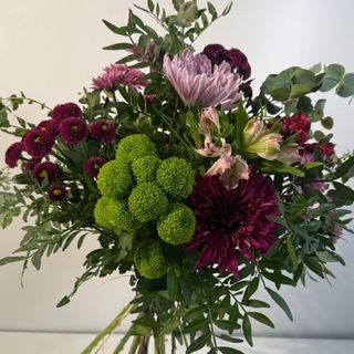 Ramo Rosa y Verde Tamaño L