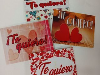 Pin/Tarjeta "Te quiero" (varios modelos)