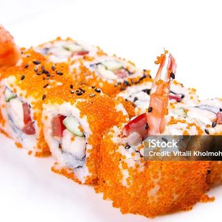 222A  Rollo De Gambas En Tempura Con