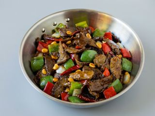 54  Cerdo Con Bambu Y Setas China