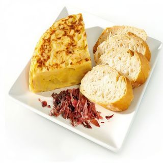 Tortilla Patata Pimientos Rojos y Verdes