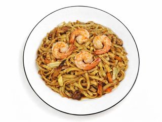 Tallarines con Gambas