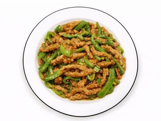 Ternera con Pimientos Verdes