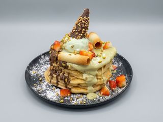 Pancakes Pistacho