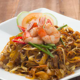 Fideos Fritos Con Langostinos