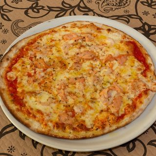Pizza Salmón Gambas