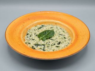 Risotto d’espinacs i gorgonzola