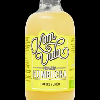 Kombucha de limón y jengibre