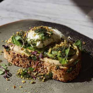 AVO HUMMUS EGG TOAST