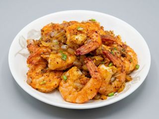 93. Gambas con salsa y pimienta