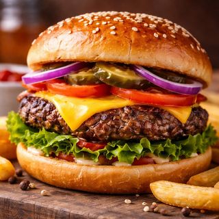 Clàssic Bacó Burger + patatas