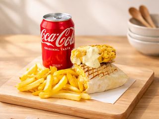 Menú taco pollo rebozado L