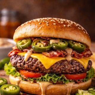 Burger Mexicana + patatas