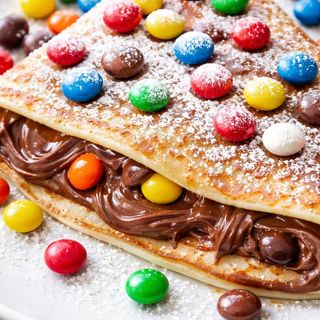 Crepe de Nutela y lacasitos