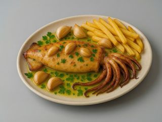 Calamar al Aceite de Oliva con Ajos