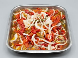 Ensalada de pimiento asado.