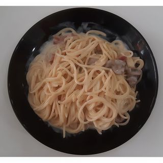 Spaguettis carbonara 