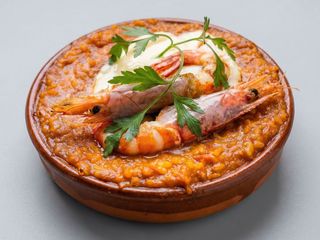 Cazuela de arroz meloso