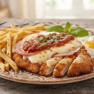 Milanesa a la napolitana